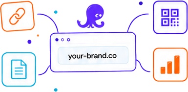 Eine Domain für Links, QR-Codes, Seiten und Formulare